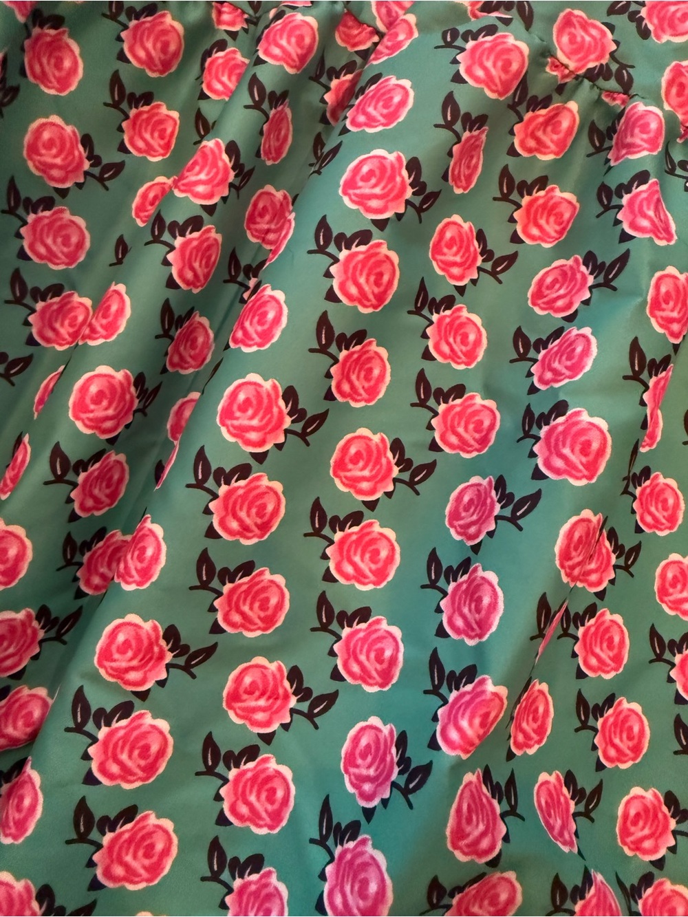 NWOT green and pink floral dress women’s size small - Picture 2 of 4